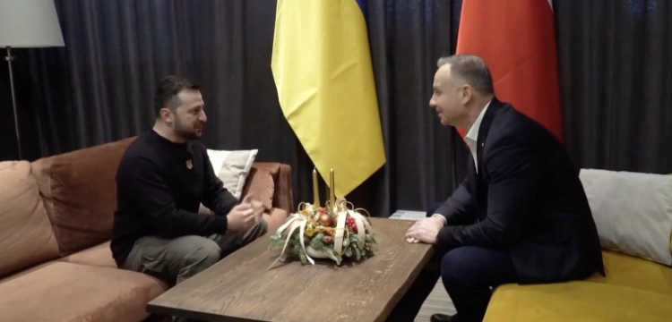 W drodze z USA prezydent Zełenski odwiedził Polskę. Spotkał się z Andrzejem Dudą