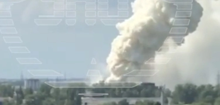 Ogromny pożar pod Moskwą. Płoną akumulatory