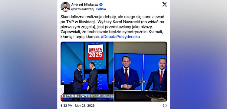 Debata prezydencka. Rafał Trzaskowski stanął na podwyższeniu?