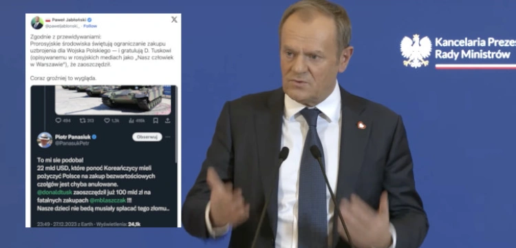 Rząd Tuska rezygnuje z zakupów w Korei. „Prorosysjkie środowiska świętują”