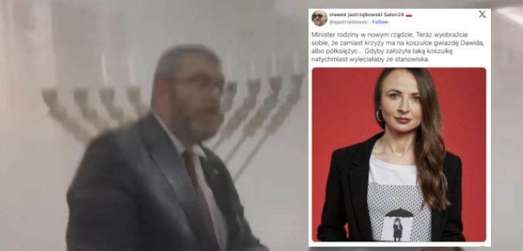 Nienawiść do katolików nie wyklucza? Nowa minister rodziny w obrażającej chrześcijan koszulce