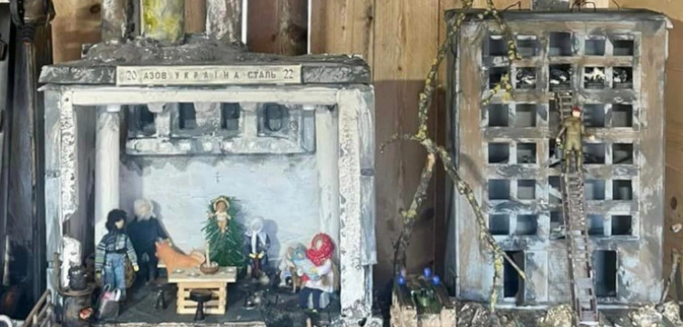 Nowonarodzony w ukraińskim Azowstalu. Wyjątkowa szopka w Watykanie