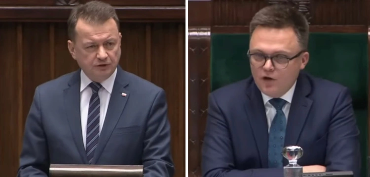 Błaszczak odpowiada Hołowni: Żądamy przestrzegania prawa!