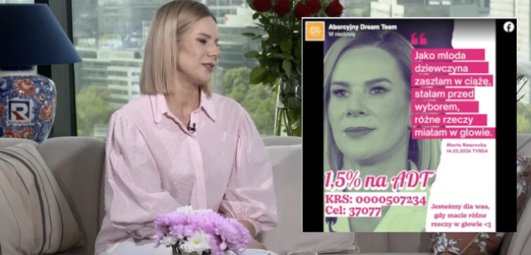 Absolutny skandal!  Aborcjonistki wykorzystały wizerunek Pierwszej Damy, by… prosić o 1,5 proc. podatku