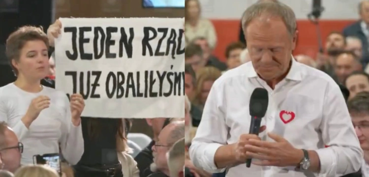 Nerwowo na spotkaniu z premierem. Lewicowe aktywistki zakłóciły wystąpienie Tuska