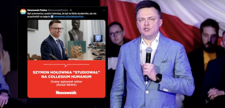 Media: Marszałek Hołownia „studiował” na Collegium Humanum