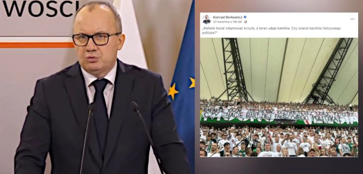 Prokuratura ściga kibiców za transparent o Trzaskowskim
