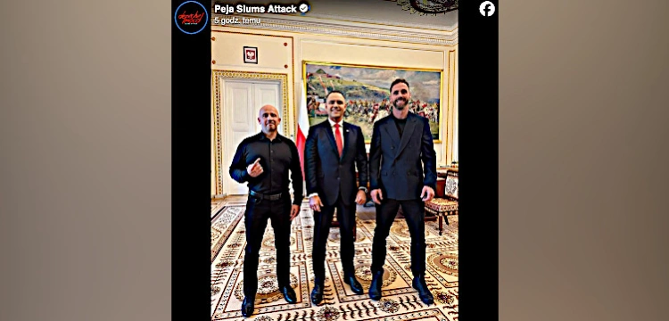 Ryszard „Peja” Andrzejewski w Pałacu Prezydenckim. O czym raper rozmawiał z głową państwa?