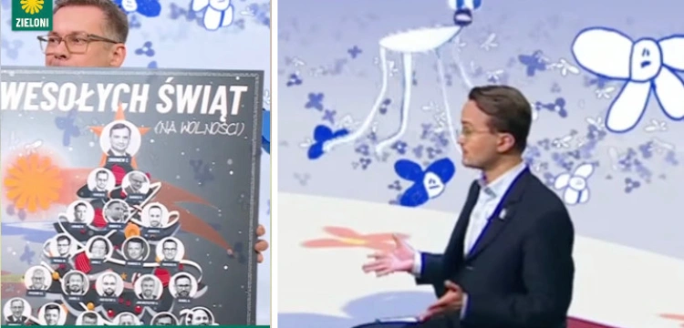Żenujący występ polityka Zielonych w TVP. Pokazał… „kalendarz adwentowy”