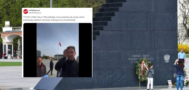 Prowokatorzy na miesięcznicy smoleńskiej. Doszło do fizycznej napaści na posła