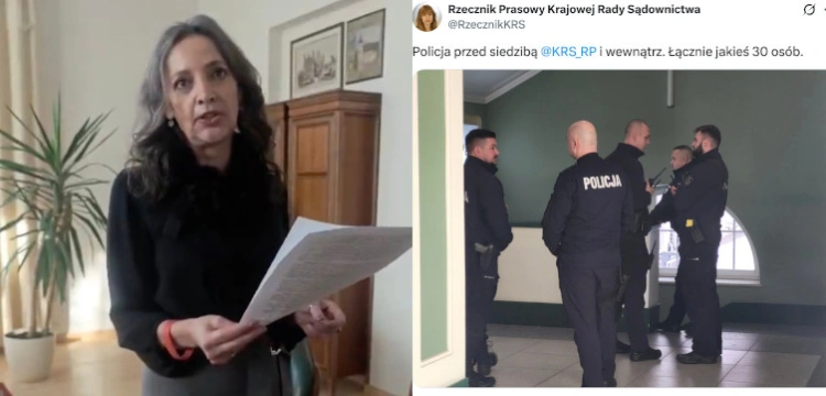 Policja weszła do siedziby KRS. Trwa przeszukanie