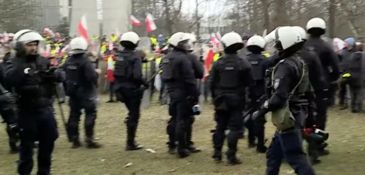 Policja o proteście rolników: Łagodziliśmy napięcia