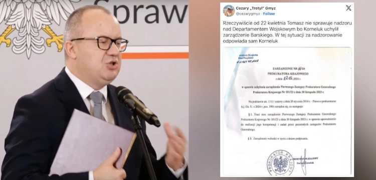 Ujawniono dokumenty! Korneluk odebrał Janeczkowi nadzór nad departamentem