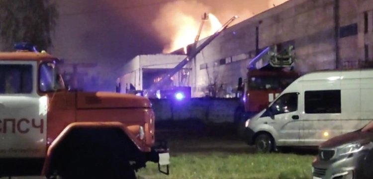 Ogromny pożar w Petersburgu!