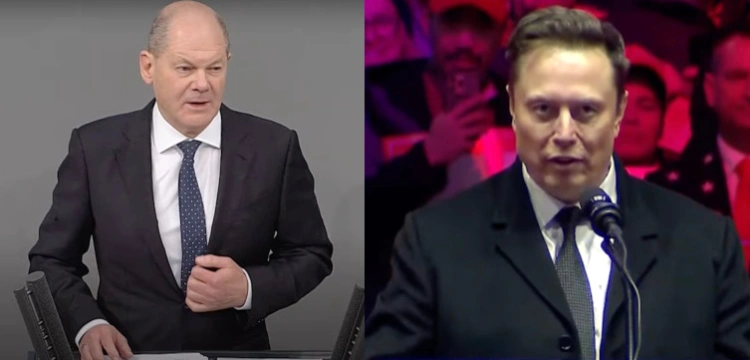 „Wstyd, głupi Schitz!”. Musk ostro odpowiada Scholzowi