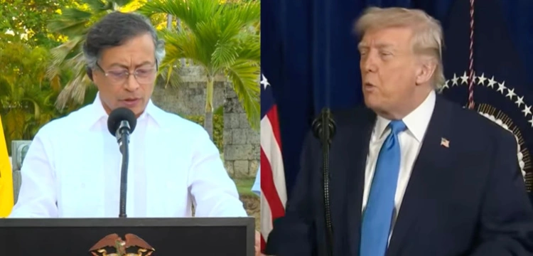 „Musi uważać na swój tyłek”. Trump ostrzega przywódcę Kolumbii