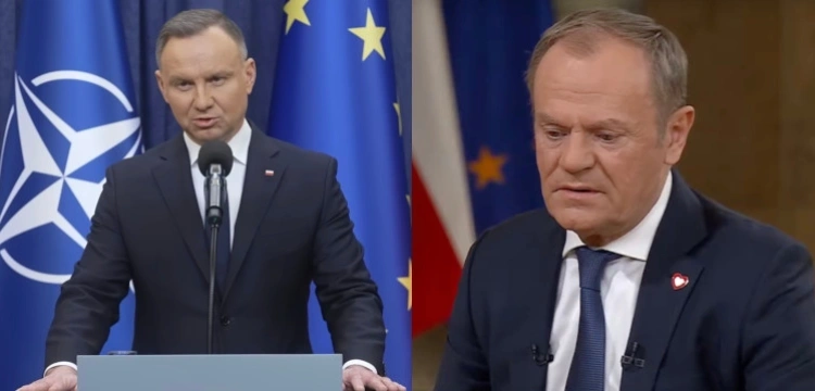 Prezydent Duda o Tusku: Kompletny brak klasy, straszliwy poziom chamstwa politycznego