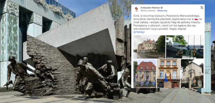 Na znak „żałoby i wstydu” niemieckie placówki dyplomatyczne opuściły dziś flagi