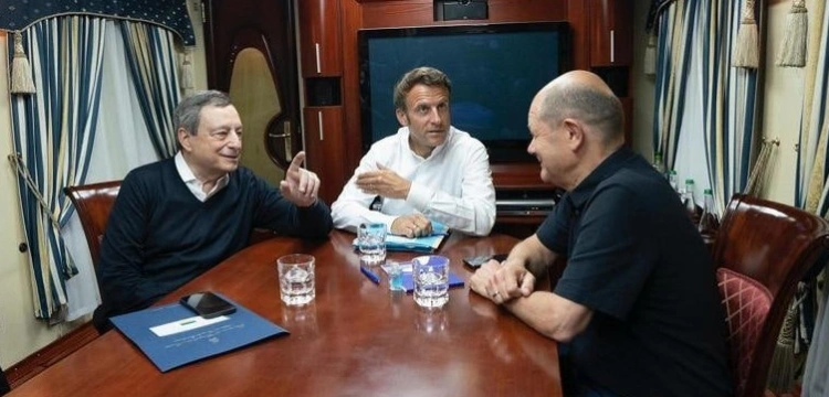 Scholz, Macron i Draghi w Kijowie. Spotkają się z Zełenskim