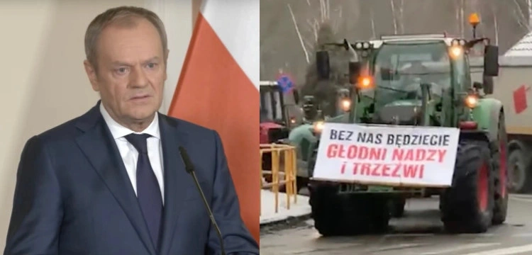 Protesty rolników. Tusk o PiS: Mamy do czynienia z paradą oszustów