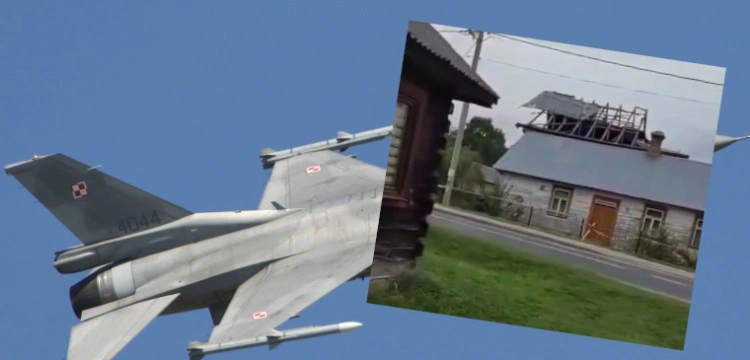 Fragmenty rakiety w sadzie pod Jarosławcem