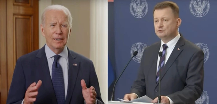 Bezpieczeństwo wschodniej flanki. Mariusz Błaszczak rozmawiał z Joe Bidenem