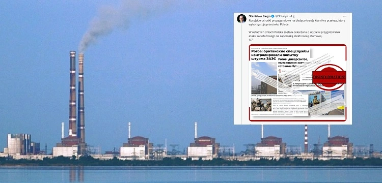 Żaryn o kolejnym absurdalnym oskarżeniu Rosji wobec Polski. Chodzi o elektrownię atomową w Zaporożu