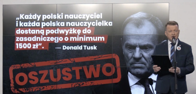 Błaszczak: Koalicja 13 grudnia wykorzystała nauczycieli w kampanii