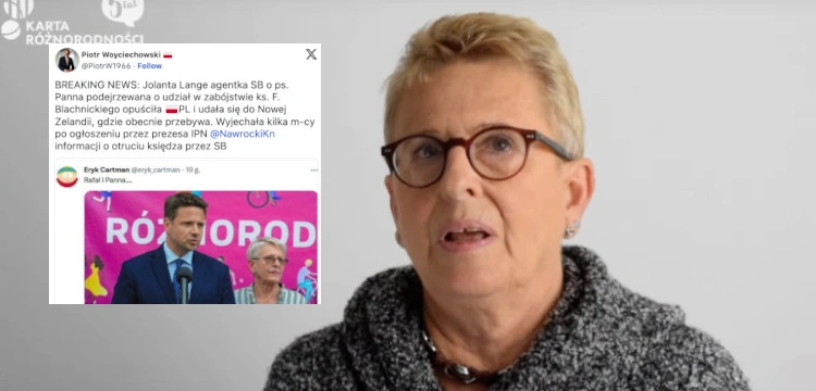Jolanta Lange opuściła Polskę? W tle zabójstwo ks. Blachnickiego
