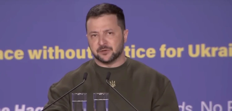 Prezydent Ukrainy w Hadze: Chcemy zobaczyć tu Władimira Putina