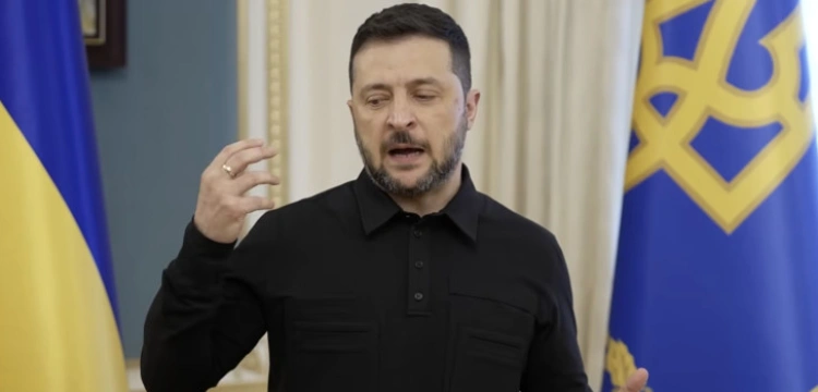 Prezydent Ukrainy: Do Polski zmierzały 92 rosyjskie drony