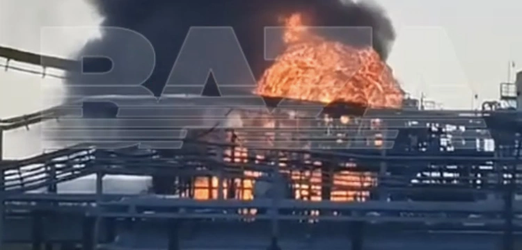 Kolejna rosyjska rafineria stanęła w ogniu