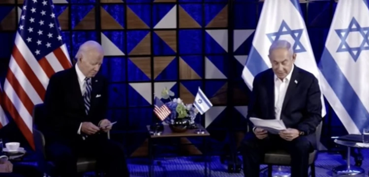 „Zadawałem trudne pytania”. Biden spotkał się z premierem Izraela