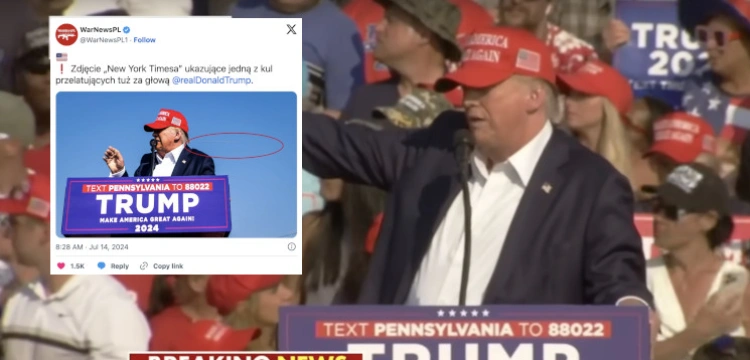 To zdjęcie przejdzie do historii. Fotograf „NYT” uchwycił pocisk przy głowie Trumpa
