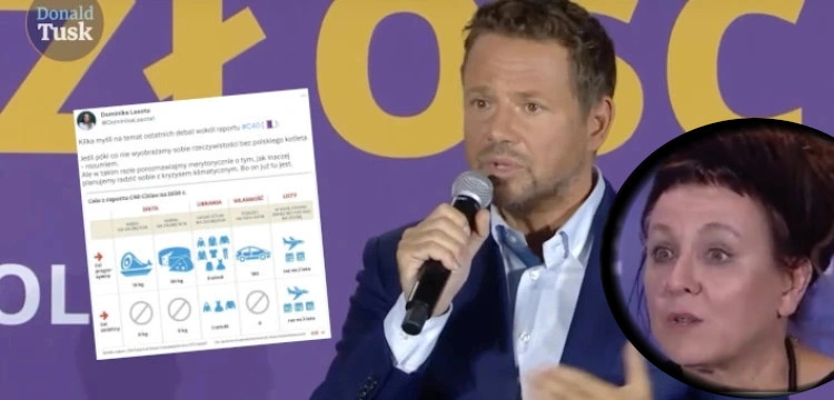 „Zabijanie na mięso to grzech”. Absurdalny występ Tokarczuk na Campusie. Trzaskowski wraca do planów C40?