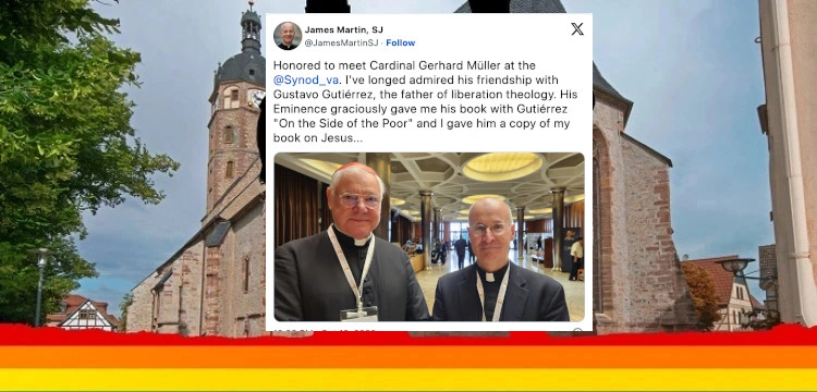 „To dla mnie zaszczyt”. O. Martin chwali się zdjęciem z kard. Müllerem