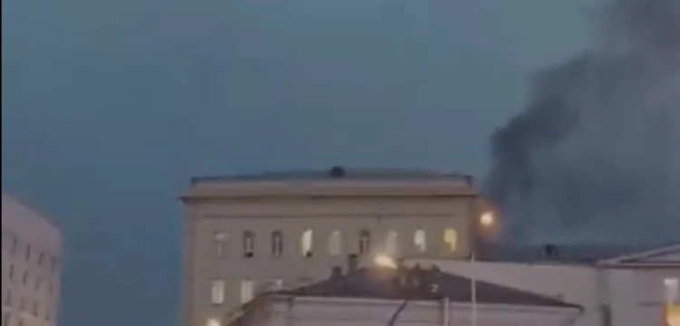 Moskwa: Pożar w budynku ministerstwa obrony