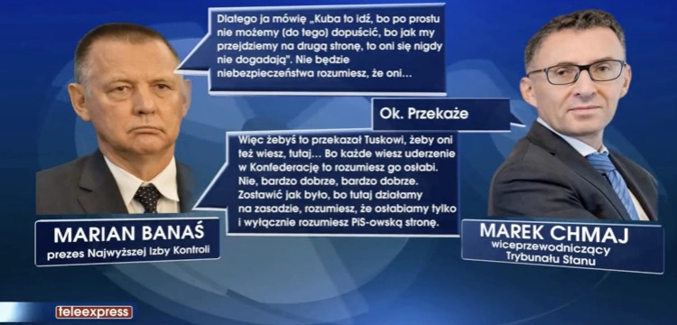 TVP ujawnia kolejne nagranie! Banaś: Żebyś to przekazał Tuskowi… Osłabiamy tylko PiS