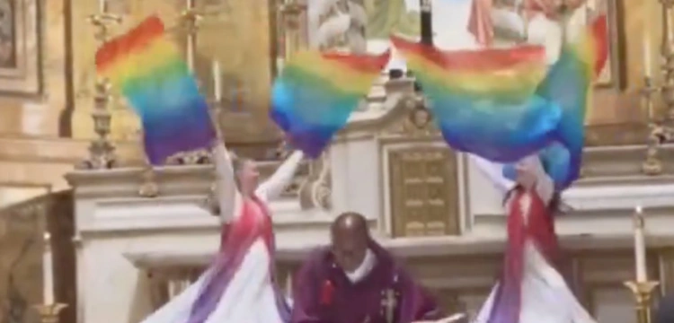 Ohyda spustoszenia! „Msza LGBT” z tańcem i tęczowymi flagami w nowojorskim kościele katolickim