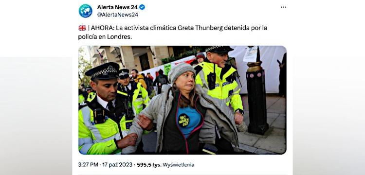Greta Thunberg w tarapatach. Aktywistka zatrzymana przez brytyjską policję