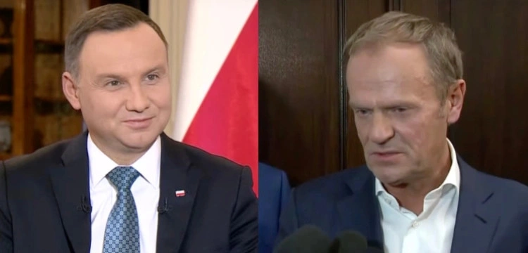 Prezydent Duda: Premier Tusk grozi mi i straszy, słucham tego z uśmiechem