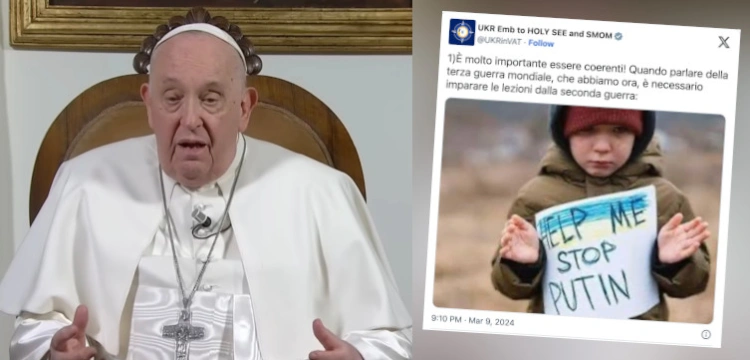 Szokujące słowa Franciszka. Jest reakcja ukraińskiej ambasady