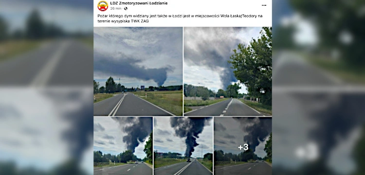 Eksplozja i pożar składowiska odpadów w Łódzkiem. Co najmniej 6 osób rannych