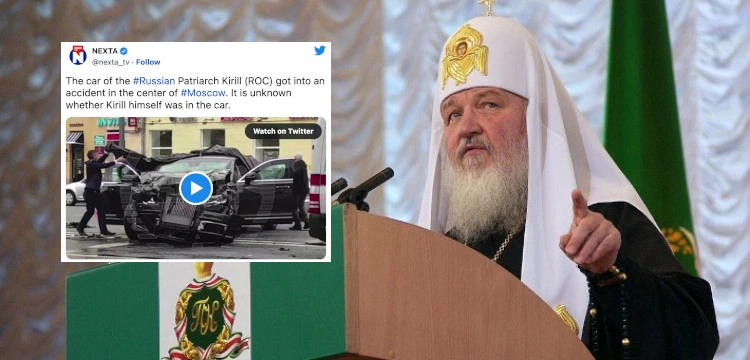 Samochód patriarchy Cyryla miał wypadek