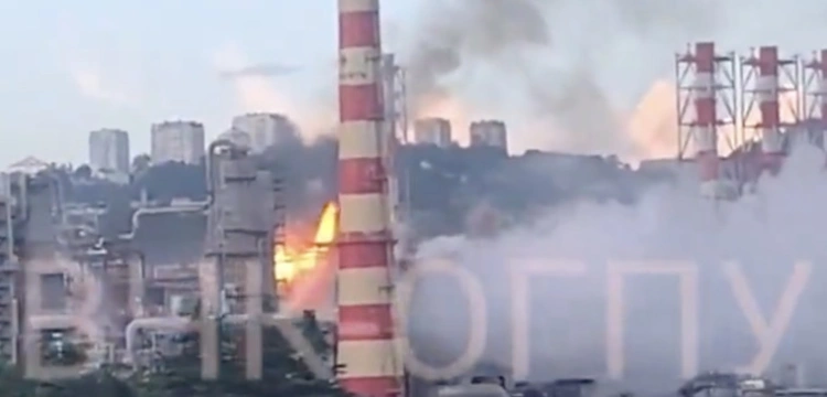 Kolejne celne uderzenie w głąb Rosji. Płonie rafineria w Kraju Krasnodarskim