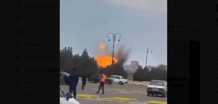 Iran uderza w lotnisko w Azerbejdżanie. Ranni cywile [Wideo]