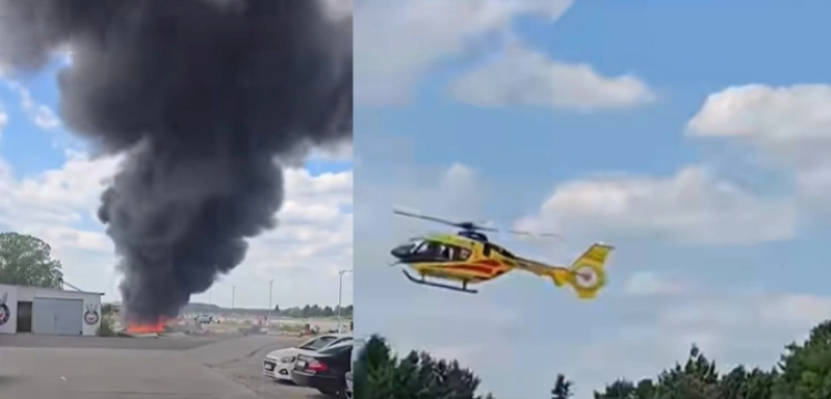 [Wideo] Śmierć dwóch osób w katastrofie awionetki na Bemowie