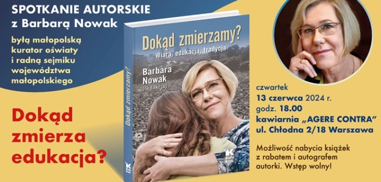 JUŻ JUTRO!!! Barbara Nowak w Warszawie! Zapraszamy! Patronat Fronda.pl