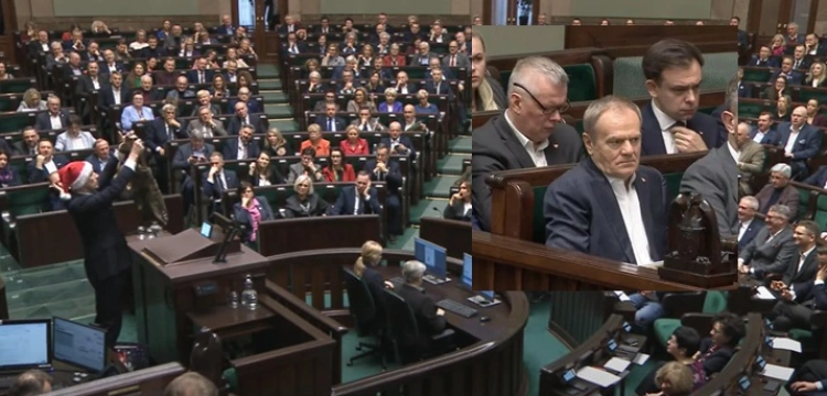 Mocny prezent mikołajkowy od Berkowicza dla Tuska… spodnie bawarskie
