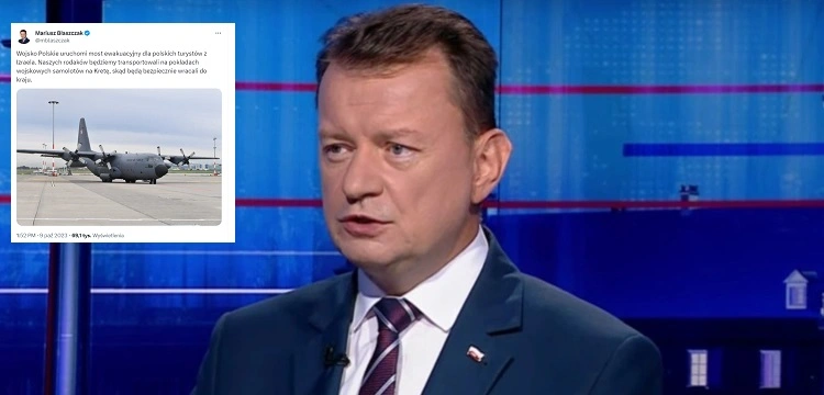 Min. Błaszczak podaje szczegóły nt. lotów polskich samolotów wojskowych do Grecji